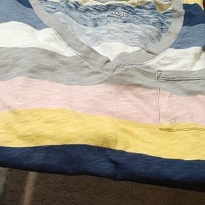 Heritage Torrid Multicolor Striped V-Neck Shirt